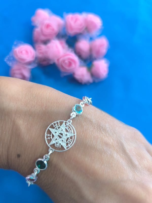 Pulsera Tetragrámaton Con Piedras - Imagen 3