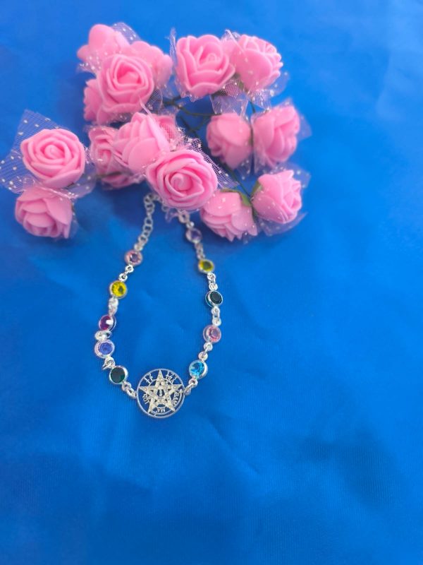 Pulsera Tetragrámaton Con Piedras - Imagen 2