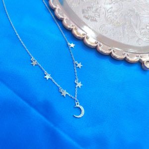 Collar Luna y Estrellas