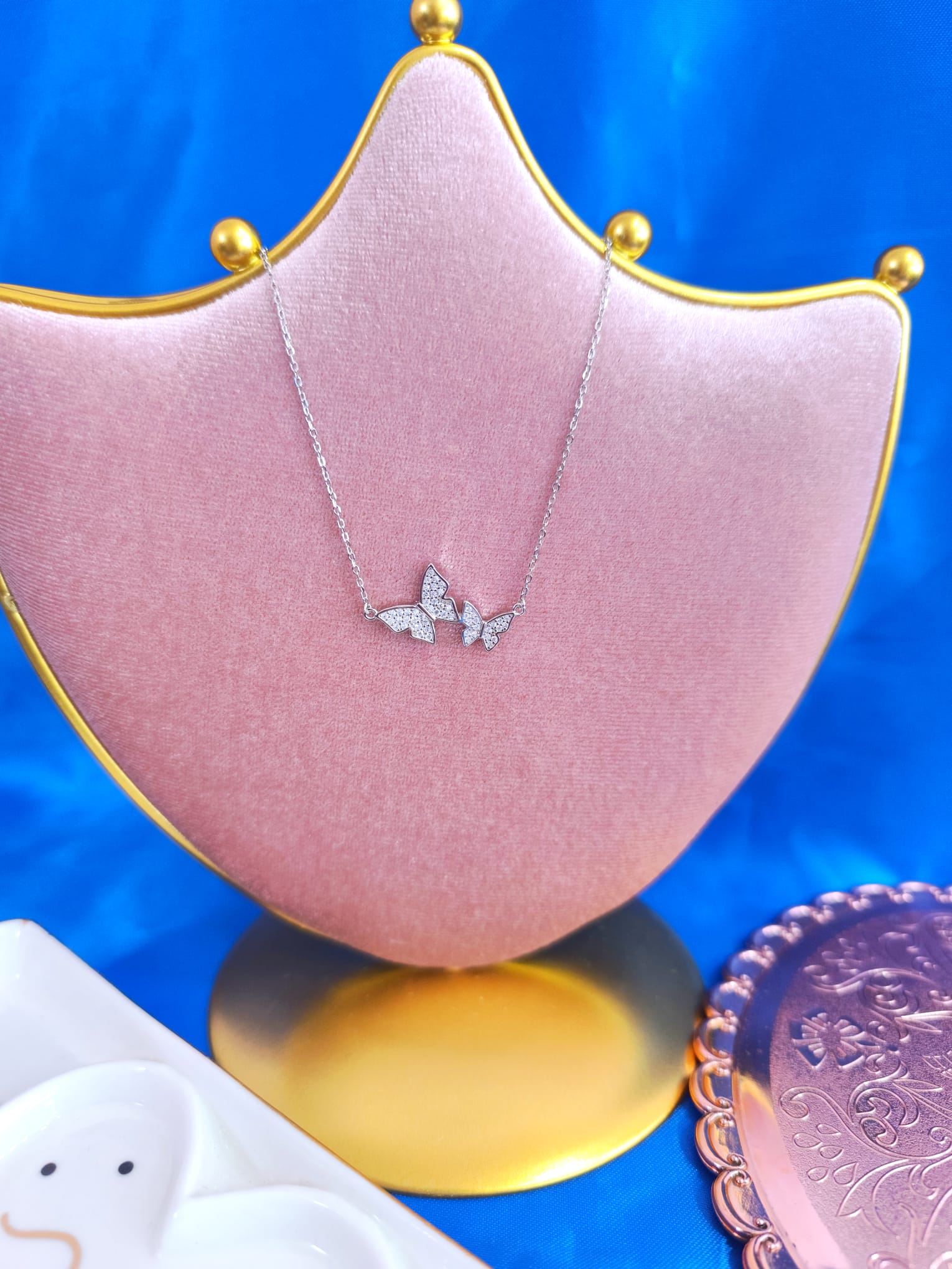 Collar Doble Mariposa